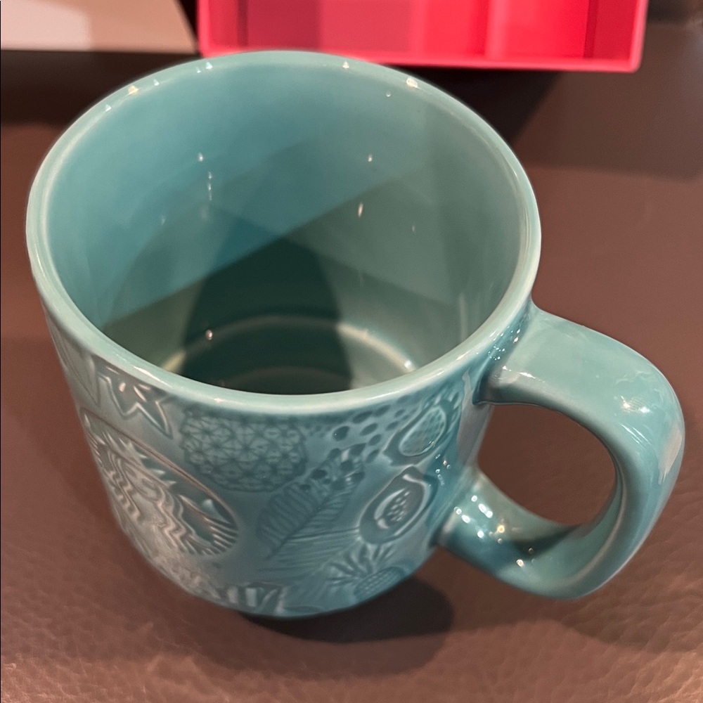 Starbucks Hawaii Collection ceramic mug blue turquoise tropical - Picture 4 of 11